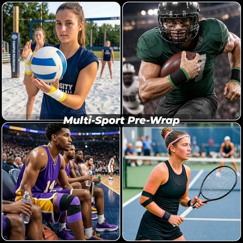 Cannon Sports Pre Wrap Foam Underwrap - 2 Pack, 2.75" x 30 Yards Per Roll (60 Total Yards) - Athletic Underwrap for Sports Tape, Training & Exercise (Natural) - color: Natural