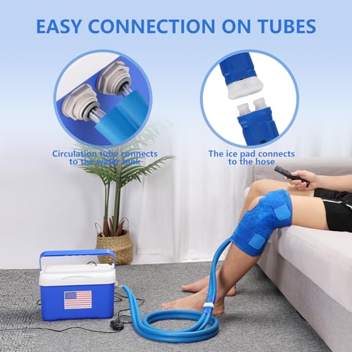 Cold Therapy Machine System for Knee After Surgery Recovery.