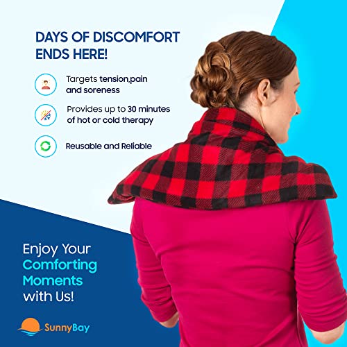 SunnyBay Extra Large Microwavable Heating Pad, 10x24 inch, 2.8 lb, Buffalo - color: Unscented Buffalo