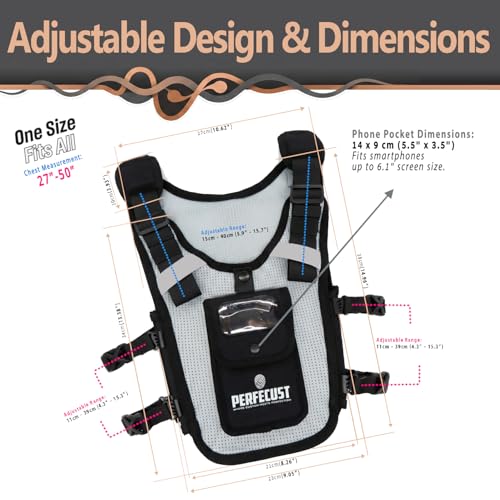 Running Hydration Vest with POV Camera Phone Pocket — Includes 1.5L Water Bladder — Zero-Bounce Stability, Adjustable Straps — Lightweight Reflective Hiking Backpack for Women & Men - color: GRAY