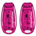 EverLightFX USB Rechargeable LED Safety Light 2 Pack, Clip On Strobe Light - color: Pink