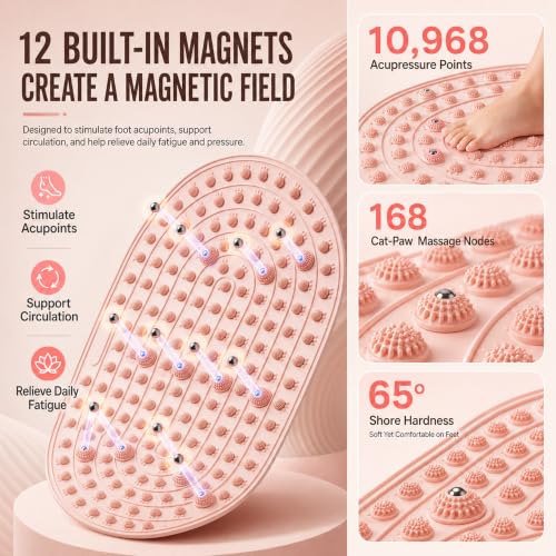 30 * 18 in Foot Massage Pad Soft Silicone Acupressure Point-Inspired Mat