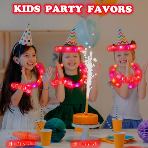 12-24 PCS Red Glow Sticks Halloween Party Favors Toys for Kids Adults - style: Red
