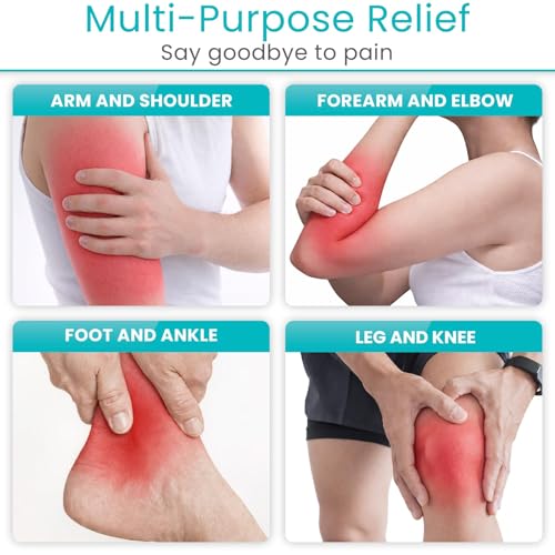 Vive Elastic Knee Wrap - Ankle, Foot, Calf & Wrist Support for Pain Relief