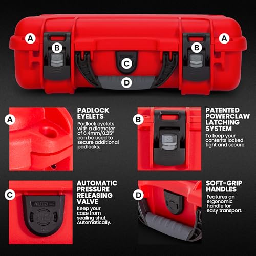 NANUK 910 Trauma Kit, Waterproof with Bleeding kit & Tourniquet, 75 pcs - size: 910 Trauma Kit - Pcs