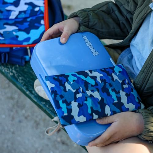 Yumbox Reusable Soft Gel Ice Packs for Lunch Boxes – Sweatproof Kids Lunchbox Ice Packs (Set of 2, 6.5″ × 7.5″)(Camo & Shark) - color: Camo