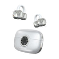 A80 Open Ear Earbuds, Clip On Wireless Headphones with Microphone - color: Silver