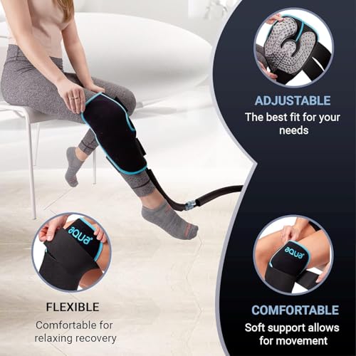 Versatile Joint Wrap for use with Cryotherapy Unit - Simplifies Attaching Pad to Joints - for Post Surgery and Injury Recovery - 2 Strap Hook/Loop Accommodates Universal Pad (Sold Seperately) - style: 2 Strap Hook/Loop Wrap