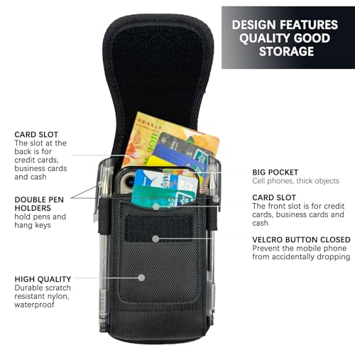 Phone Holster, Nylon Belt Clip Pouch