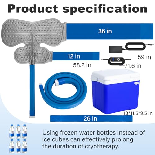 Ice Machine for Shoulder After Surgery, Rotator Cuff Cold Therapy - size: 14-Quart, style: Shoulder pad