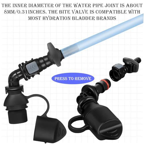 4 Packs Bite Valve Compatible with Most Water Backpack and
