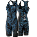 SLS3 Triathlon Suits Women - Sleeveless Pro Trisuit with Comfy Tri Chamois - color: Lucy Blue, size: X-Small