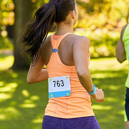 Juexica Race Bib Clips Running Number Holder - color: Mixed Colors