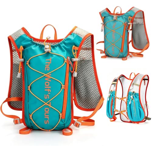 Lightweight Running Hydration Vest 2L Water Bladder for Women Men - color: Lake Blue, size: Vest Only (No Bladder)