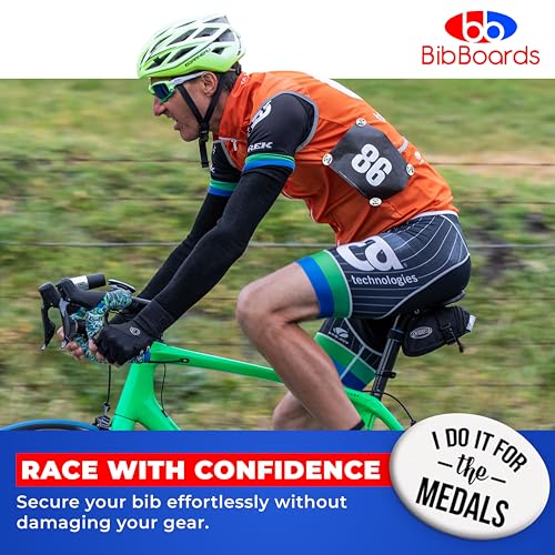 BibBoards bibSNAPS Race Bib Clips, I Do It for the Medals, 4 Pack - color: I Do it for the Medals
