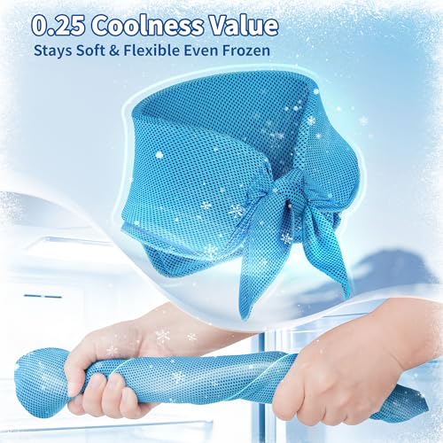 Widened Cooling Neck Wraps Long Lasting Neck Ice Pack Wrap - color: Blue