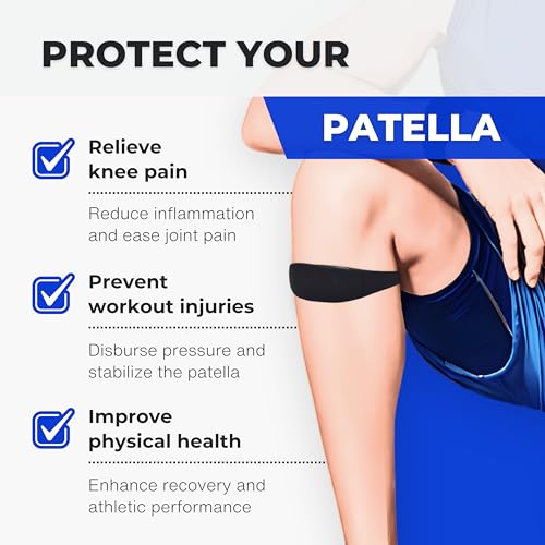 COOLSET Patella Band Knee Strap - 2 Pack Patellar Tendon Support Strap for Knee Pain Relief - Non-Slip Knee Brace for Jumper's Knee, Tendonitis, Basketball, Running - Men, Women, Youth w/ Travel Bag (Green) - color: Green