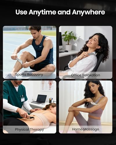 lifechill 304 Stainless Steel 3-in-1 Stainless Steel Gua Sha Tool, Professional Trigger Point Massage Tools & Fascia Release Scraper for Muscle Pain Relief of Neck, Shoulder, Leg & Body