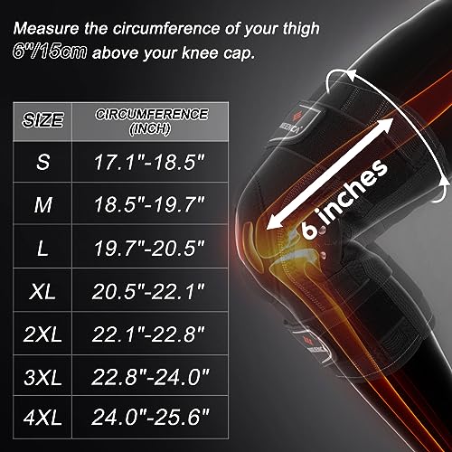 NEENCA Professional Knee Brace, Hinged Knee Support for Women & Men Relief - size: Large