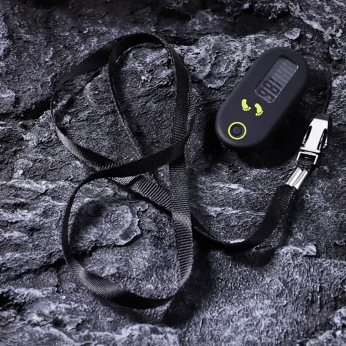 WINOMO Exercise Step Walking 3D Pedometer Accurate Step Counter Walking Distance Miles/Km Calorie Counter Exercise Time Silent with Clip and Lanyard Pedometer