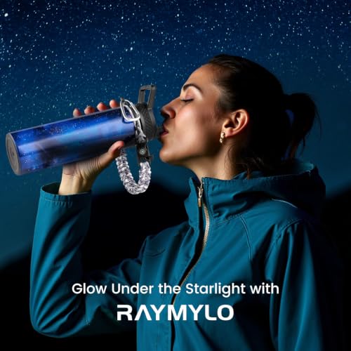RAYMYLO Insulated Water Bottle 20 oz, Triple Wall Vacuum Stainless Steel - color: Aurora Purple, size: 20 Ounces
