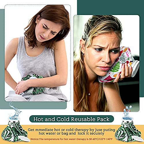 Nuanchu 3 Pcs Reusable Ice Bags for Injuries Hot Cold Pack, Hawaiian - style: Hawaiian