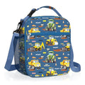 Clastyle Car Insulated Kid Lunch Bag for Boy Lunch Box, Yellow Excavator - color: Yellow Excavator
