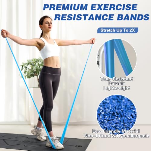 Resistance Bands for Working Out, Exercise,Physical Therapy, Yoga&Pilates - color: Multicolor