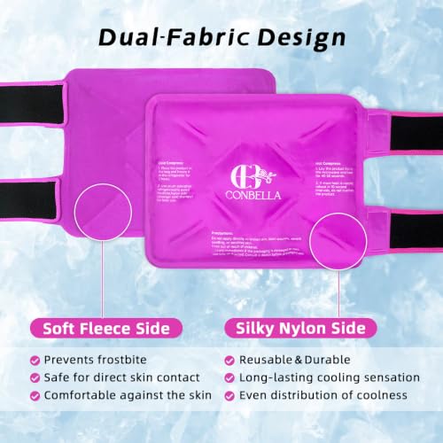 Reusable Gel Ice Pack for Knee Pain Relief(Purple) - color: Purple
