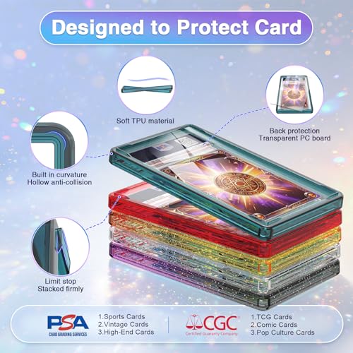 For PSA Graded Card Slab Protector Case Blue - color: Blue