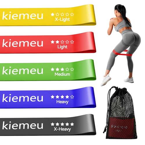 Latex Mini Loop Resistance Bands for Working Out Legs, 6 cm Wide Version