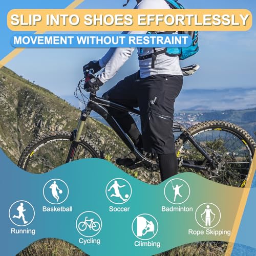 LISEPWU Copper Ankle Brace for Men & Women, Adjustable Compression Bandage - color: Black, size: Medium