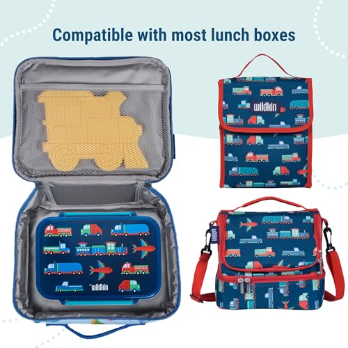 Wildkin Kids Ice Packs (4 Pack) – Slim, Reusable, Keeps Lunch Cool for School/Travel - Train - color: Train