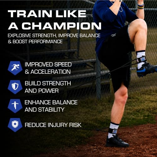 Bucwild Sports Baseball Resistance Bands - Pitching Bands for Youth & Adult - color: Black Band (Youth - Age 12)