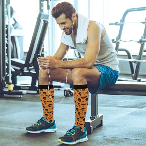 Wusikd Cute Penguin Compression Socks for Women and Men Circulation Long Socks for Athletic Running 1 - color: Multi 39
