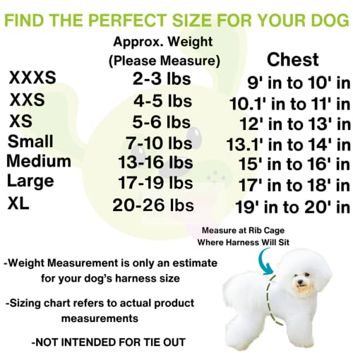 EcoBark Premium Teacup Dog Harness, Step in Mini Puppy Vest, XXXS - color: Bubblegum Pink, size: XXXS- 2 to 3 lbs- Chest up to 10 in (Pack of 1)
