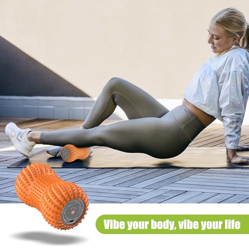 Portable Electric Muscle Massage Roller, Gray - color: Gray