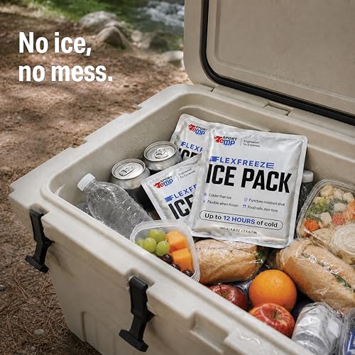 Sport Temp Reusable Gel Ice Packs for Coolers - size: 8 PACK / 250g Each