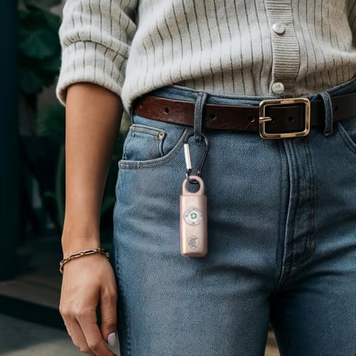 The Original Personal Safety Alarm for Women - Loud Siren, Strobe Light and Key Chain 2.0 Version (Rose Gold) - color: Rose Gold