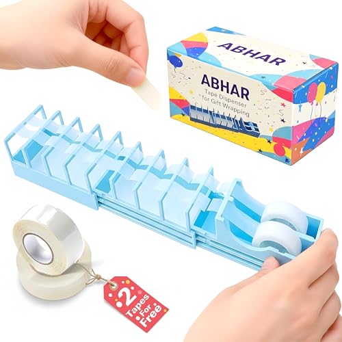 Double Tapes Dispenser 18 Tape Strips in Second Elegant Packaging for Unique Mother's Day Gifts for mom Mother Grandma grandfa Her Women Cutter Tools Effortless Compact Craft Paper