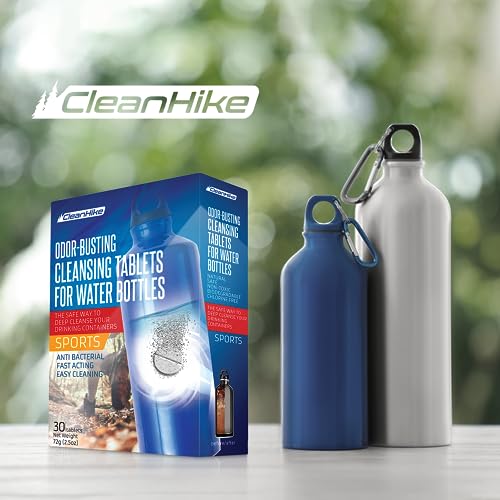 CleanHike Water Bottle Cleaning Tablets for Tumblers, 30 Ct, No Scrub - size: 30 Count (Pack of 1)
