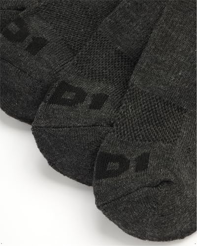 AND1 Mens Athletic Crew Socks 24 Pack Cushioned Comfort Socks - color: Dark Grey Heather
