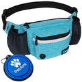PetAmi Dog Fanny Pack, Treat Pouch for Dog Walking Training, Turquoise Blue - color: Sea Blue