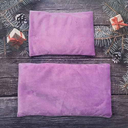 Microwavable Heating Pad, Moist Heat Pad for Pain Relief, Cramp, Menstrual, Tension and Stress, Heat Compress Wrap for Neck, Back, Shoulder, Muscle, Abdomen, Joint (1 S Purple) - style: 1 S Purple