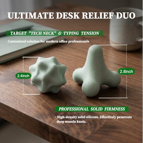 Trigger Point Massage Tool, 2 Piece Muscle Knot Relief Set