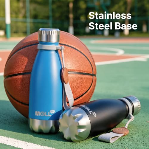 9 oz Vacuum Insulated Stainless Steel Kids Water Bottle, Sky Blue - color: Sky Blue, size: 9 Ounces