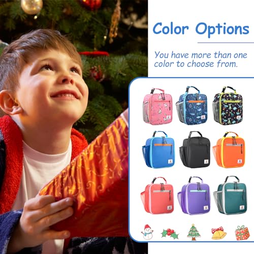 CaCTOUR Lunch Box Kids,Premium Insulated Lunchbox for Girls Boys,Soft Mini Cooler Bag Back to School Thermal Reusable Lunch Bag for Work School Picnic (Blue) - color: Blue