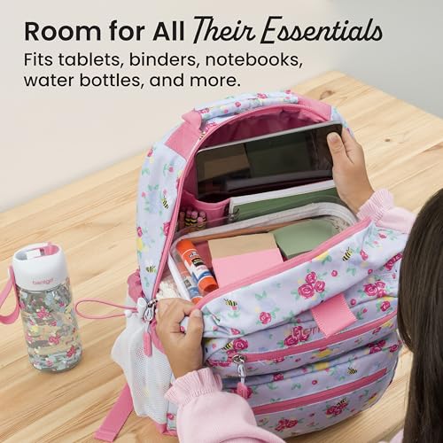 Bentgo Kids Print Durable & Water-Resistant Backpack - color: Blooming Floral, size: Kids Medium