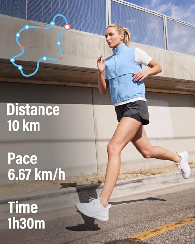 Locachy Women's Lightweight Running Vest Stand Collar Zip Up Summer Waistcoat Sleeveless Jacket for Golf Hiking Travel - color: Blue, size: X-Large