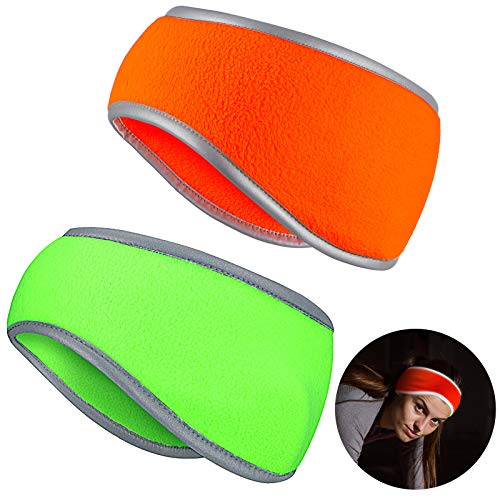 Geyoga 2Pcs Winter Running Ear Warmer Headband for Women Men - color: Two Colors